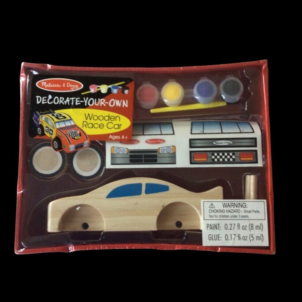 Melissa & Doug Paint Race Car Kit Boys Craft NEW Christmas Gift